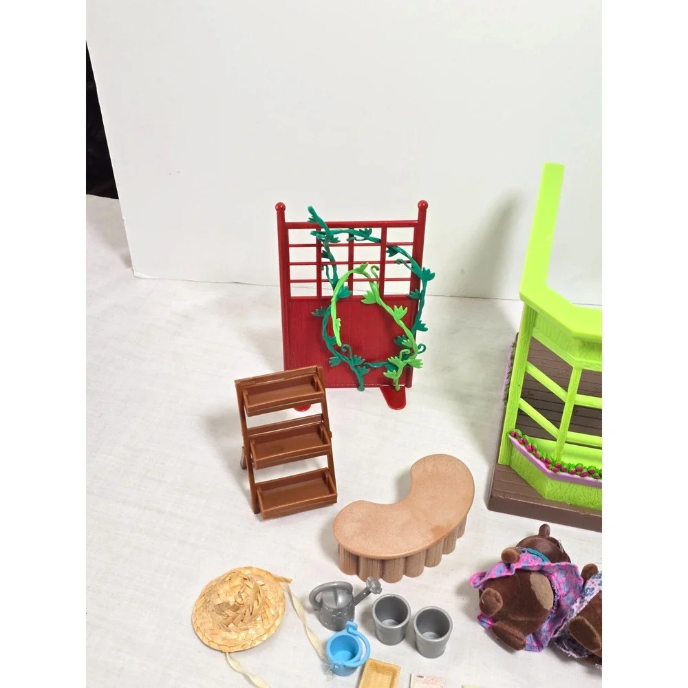 Li'l Woodzeez-Li'l Petals Flower Shop Playset Accessories Critters Beavers Set